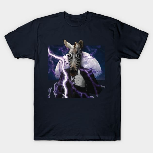 Zebra Head T-Shirt by Twisted By Art